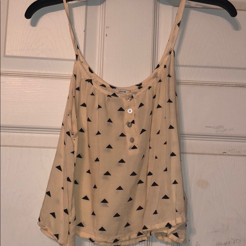 Triangle tank crop top